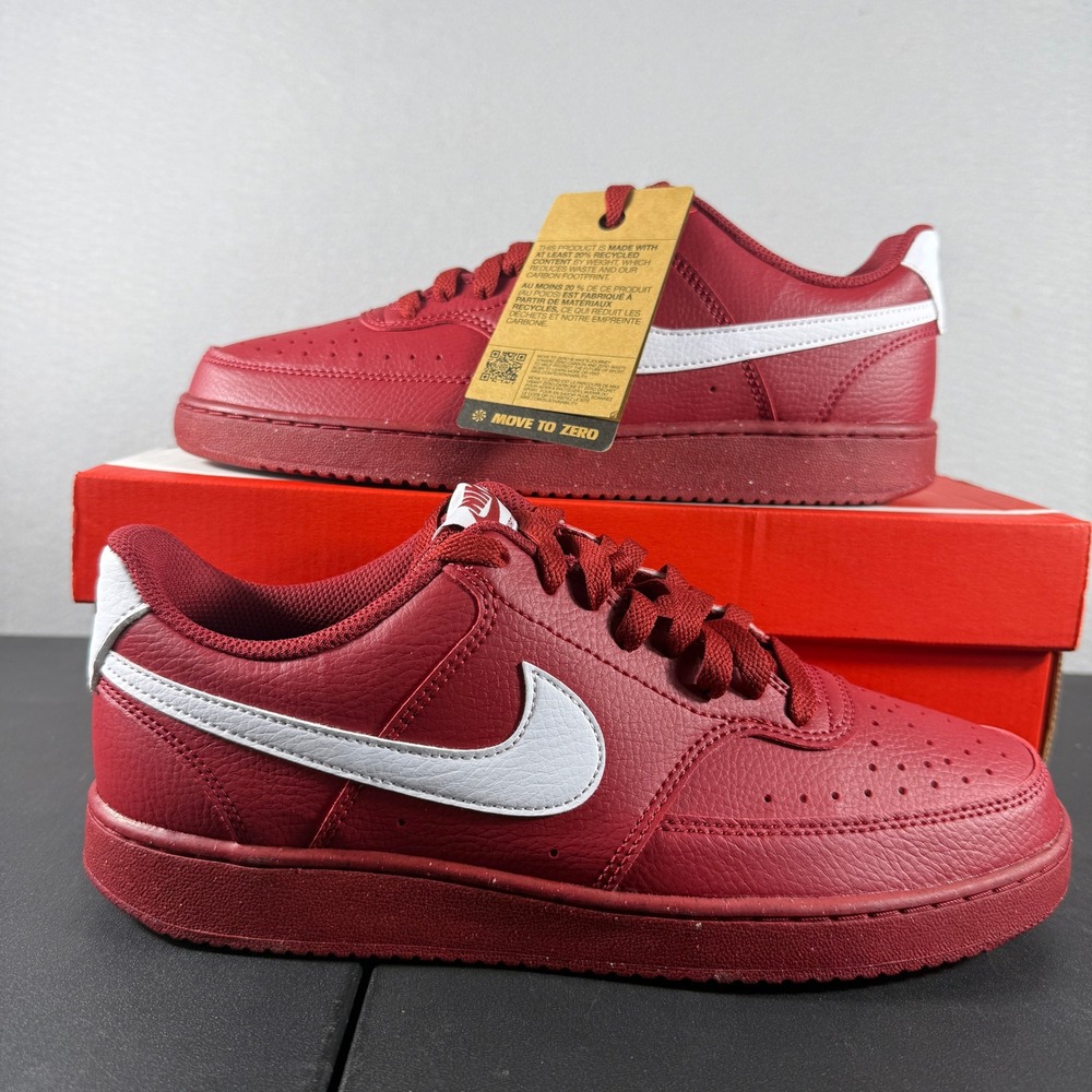 Nike Court Vision Low NN Team Crimson White DH2987-600 Mens 8.5 Womens 10